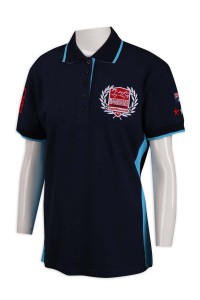 P1051 Contrast Polo Shirt 94% Cotton 4%spandex Equestrian Sports Australia  Polo Shirt Manufacturer